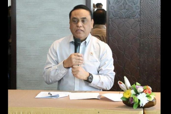 1891469032 Menpan RB Syafruddin saat jumpa pers seusai Rapat Koordinasi Penyampaian Rincian Penetapan Kebutuhan Formasi PNS dan Persiapan Pengadaan CPNS Tahun 2018 di Jakarta