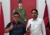 Ketua Tim Kampanye Daerah (TKD) Jokowi-Maruf Amin (TKD) Provinsi Aceh, Irwansyah alias Muksalmina bersama Sekjen PDIP Hasto Kristiyanto