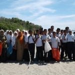 Sambut hari konservasi kehidupan liar sedunia, puluhan siswa SMPN 1 Bakongan kunjungi Stasiun Pembinaan Populasi Penyu Rantau Sialang