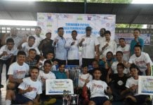 Sekdispora Aceh Tutup Turnamen Futsal Piala Gubernur Aceh 2019.