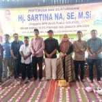 Hj Sartina Lakukan Reses di Kampong Tualang Kecamatan Rundeng