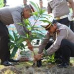 Satlantas Polres Pidie Gelar Sosialisasi Tertib Lalulintas dan Penanaman Pohon