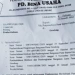 PD Bina Usaha Kembali Layangkan Surat Pengosongan Pasar Geudong
