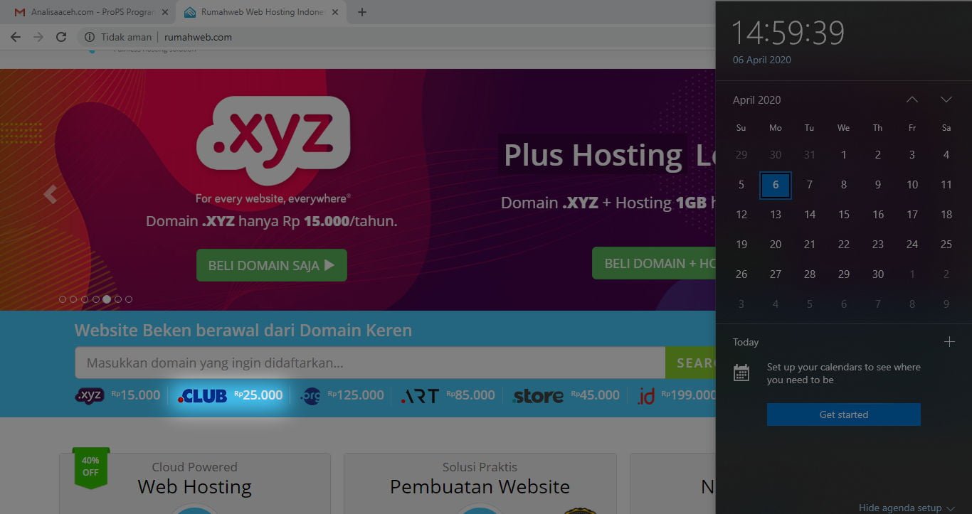 harga domain .club