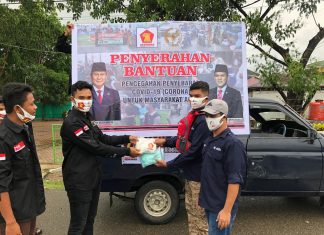 MRI Pidie Jaya Terima 8.000 Masker dari Anggota DPR RI Fadhlullah Untuk Dibagikan ke Masyarakat