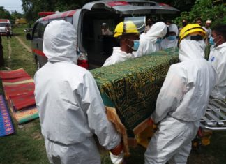 Polres Pijay dan Gugus Tugas Makamkan Jenazah Reaktif Covid-19 Dengan Protokol Kesehatan