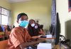 Wajah bahagia para siswa/i SMPN 1 Leupung saat menggunakan perangkat komputer yang diserahkan oleh PT SBA.