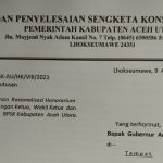 BPSK Aceh Utara Surati Gubernur Aceh, Sampaikan Hal ini