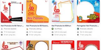Twibbon Hari Pramuka ke 60 Tahun 2021
