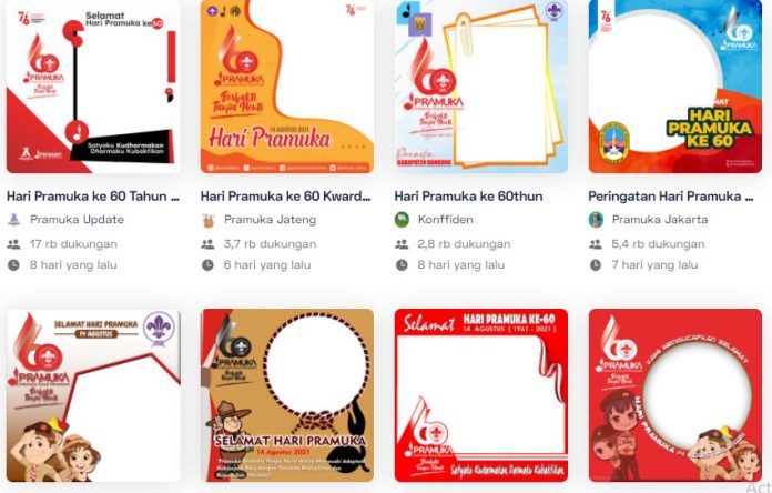 twibbon hari pramuka ke 60 tahun 2021 Twibbon Hari Pramuka ke 60 Tahun 2021