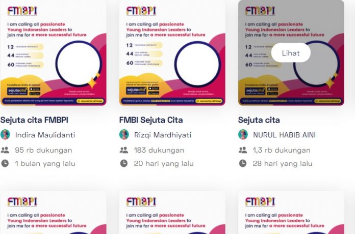 twibbon sejuta cita 2021