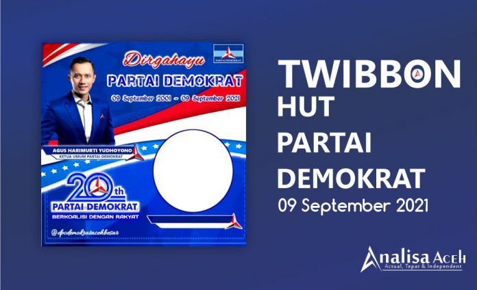 Twibbon HUT Partai Demokrat ke-20