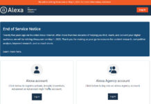 Situs Pemeringkat Web Alexa.com Ditutup