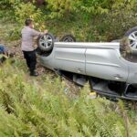 Diduga Sopir Mengantuk, Avanza Terbalik di Aceh Selatan