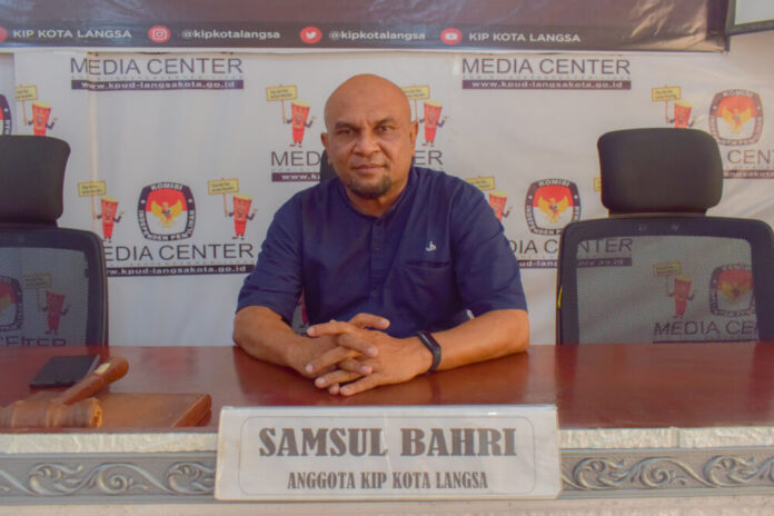 Ketua Divisi Teknis Penyelenggaraan Pemilu KIP Kota Langsa, Samsul Bahri. Foto (ist)