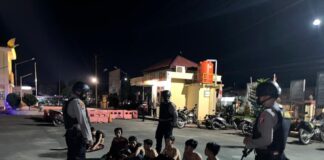 Para remaja yang diduga ingin melakukan tawuran di Kota Langsa diamankan Polisi. Foto ist