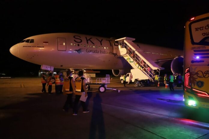 f3780141d1932fd771e78cb442291f2a Jemaah haji sampai di Aceh. Foto : ist