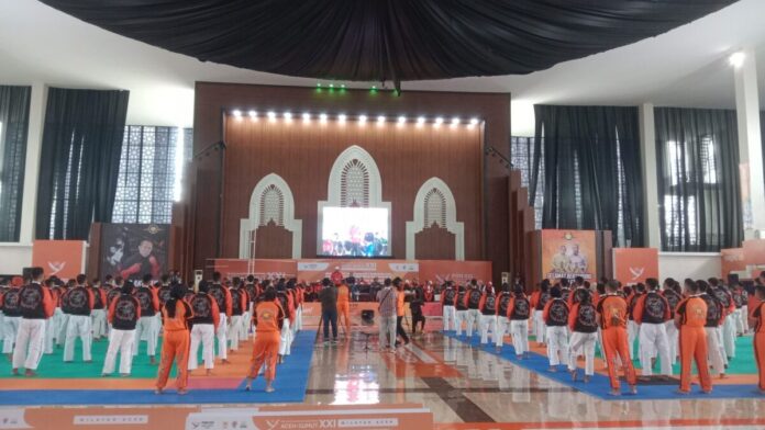 Cabang olahraga Tarung Derajat pada Pekan Olahraga Nasional (PON) XXI Aceh-Sumut resmi dibuka oleh Pj Gubernur Aceh.